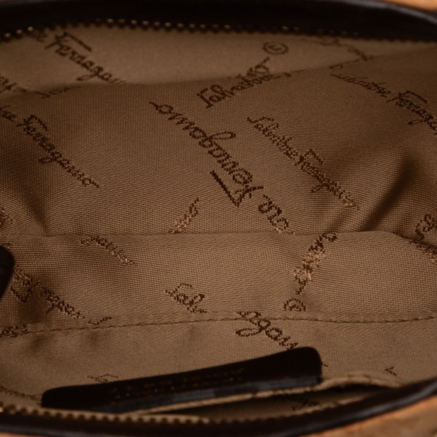 Ferragamo Studded Canvas Gancini Clutch on Chain