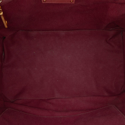 Prada Small Bicolor Woven Goatskin Madras Satchel