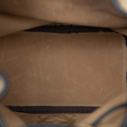 Loewe Suede Anagram Drawstring Bucket Bag
