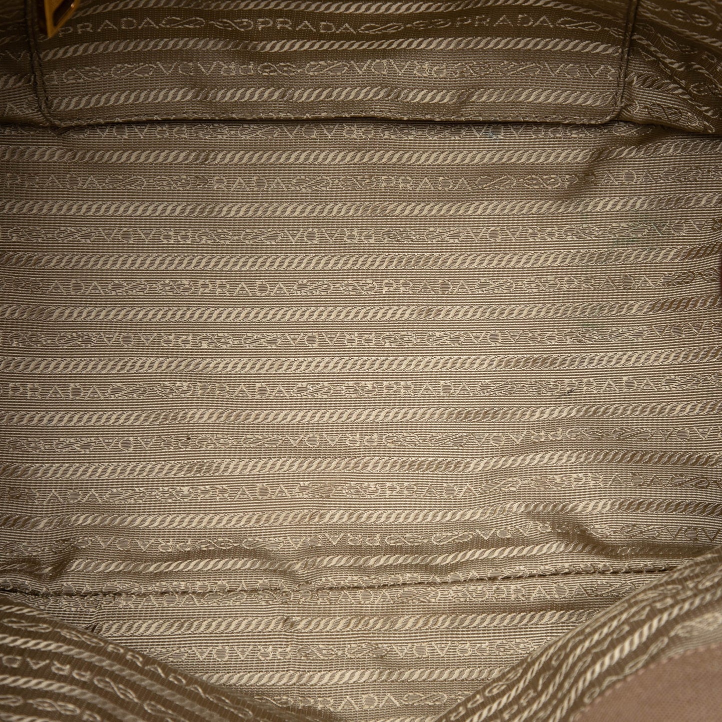 Prada Canvas Canapa Logo Bow Satchel