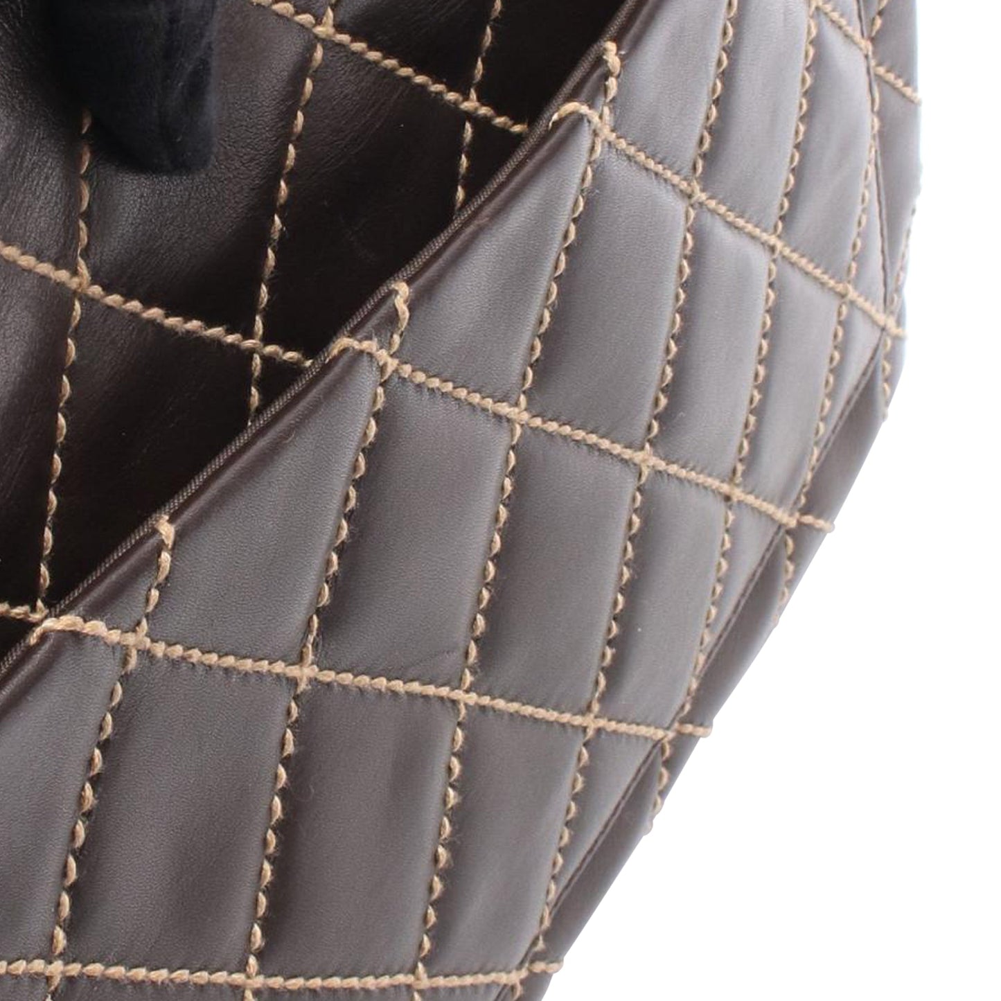 Chanel CC Calfskin Wild Stitch Flap