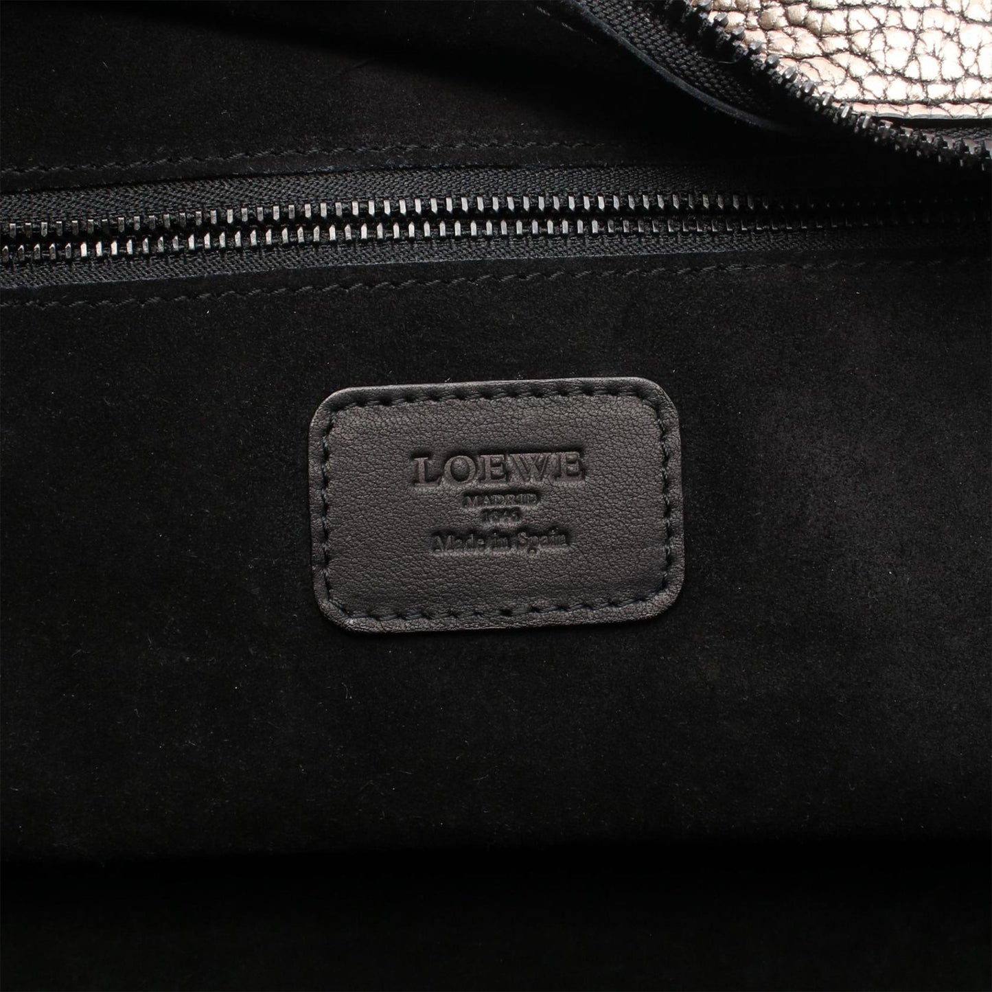 Loewe Cracked Metallic Leather Amazona 36