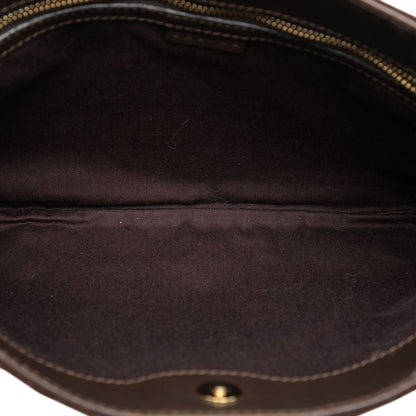 Celine C Macadam Suede Shoulder Bag