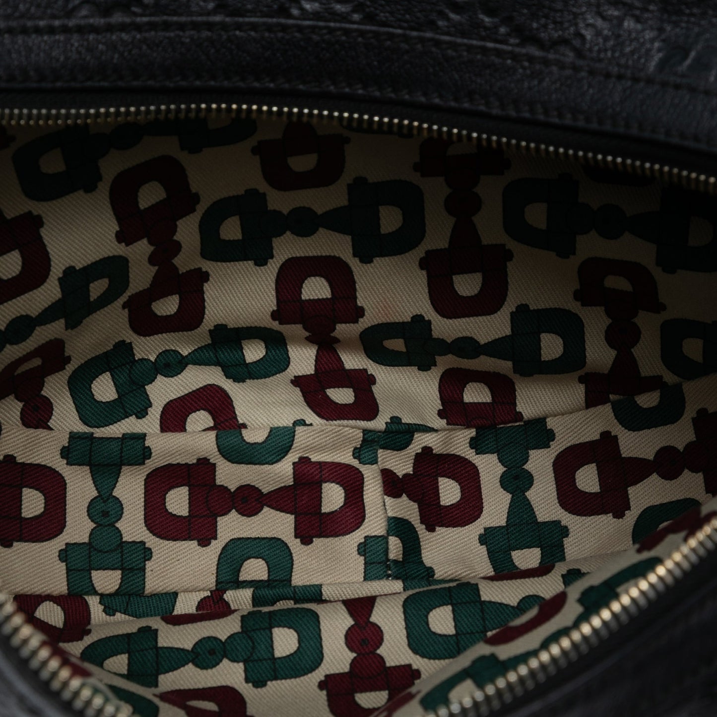 Gucci Guccissima Half Moon Bamboo Ring Hobo