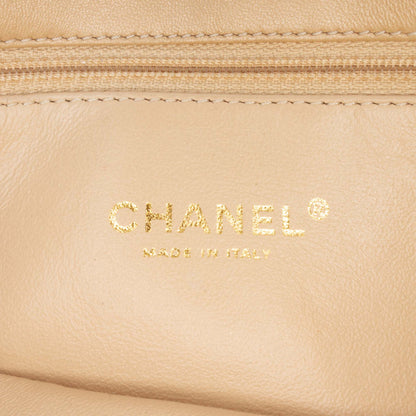 Chanel Small Quilted Iridescent Lambskin Pearl CC Crystal Flap
