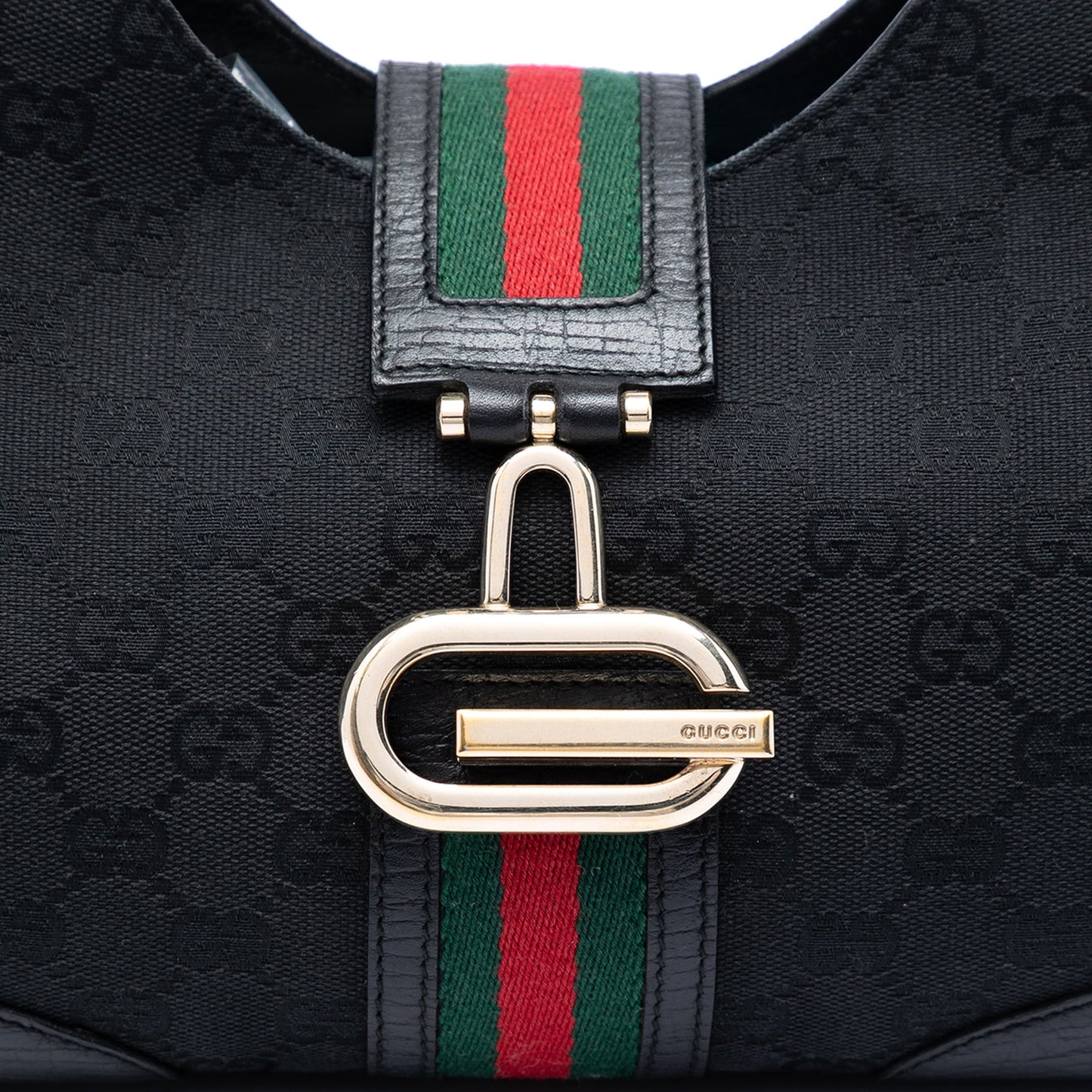 Gucci GG Canvas Web Junco Shoulder Bag