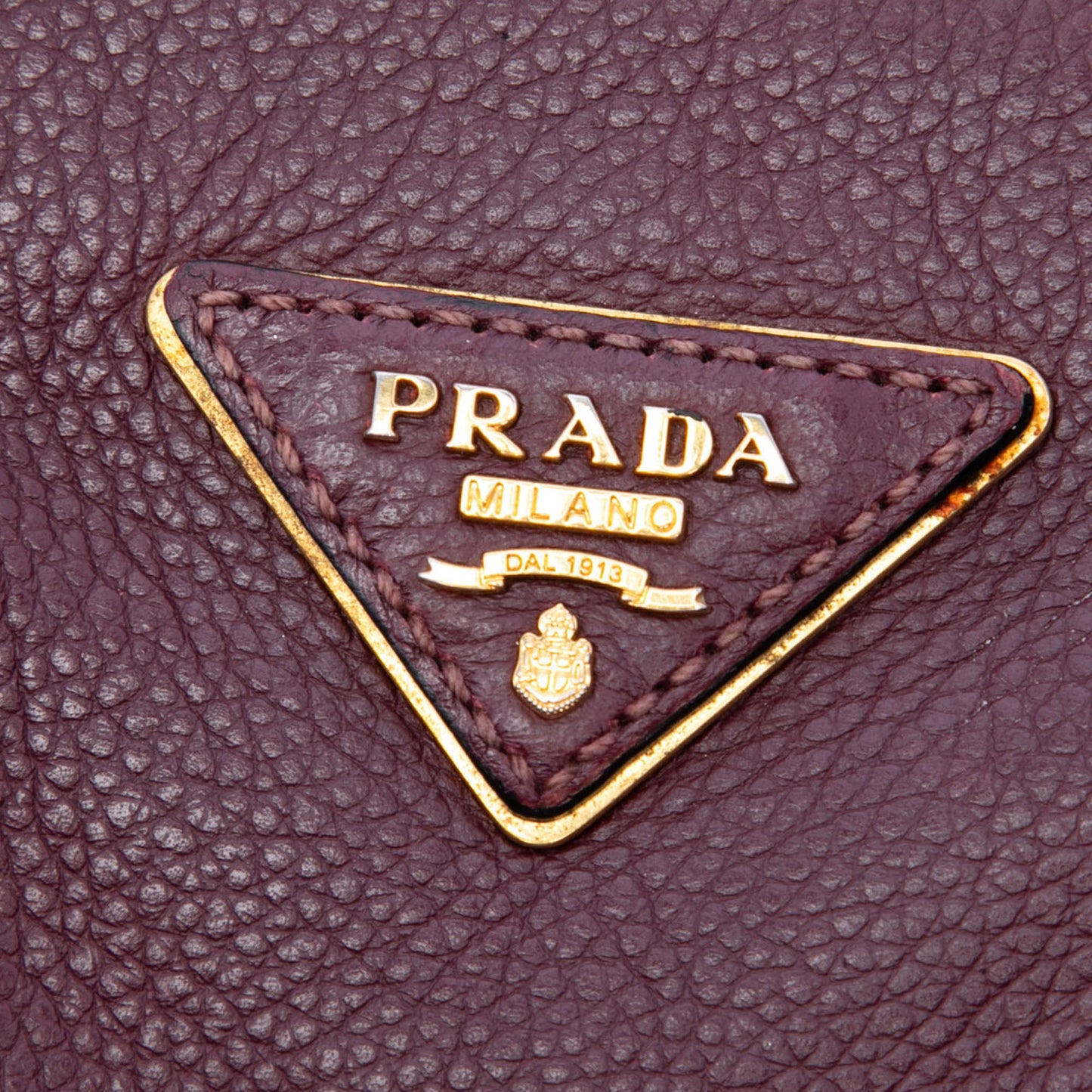 Prada Vitello Daino Zip Top Convertible Tote