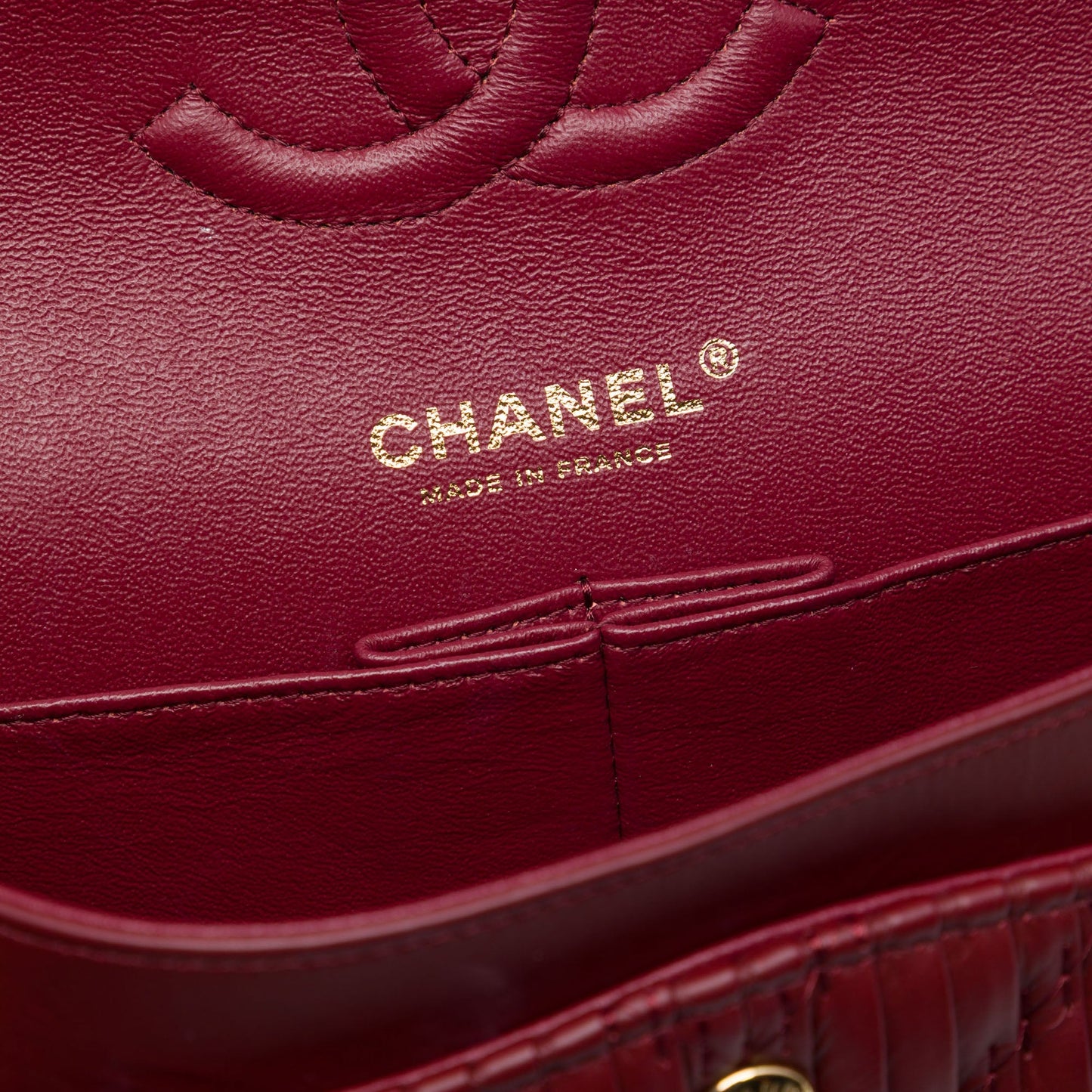 Chanel Medium Classic Chevron Calfskin Pleated Double Flap