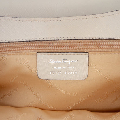 Ferragamo Leather Gancini Flap Shoulder Bag