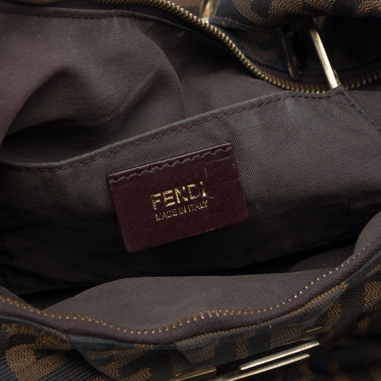 Fendi Zucca Canvas Mia Hobo