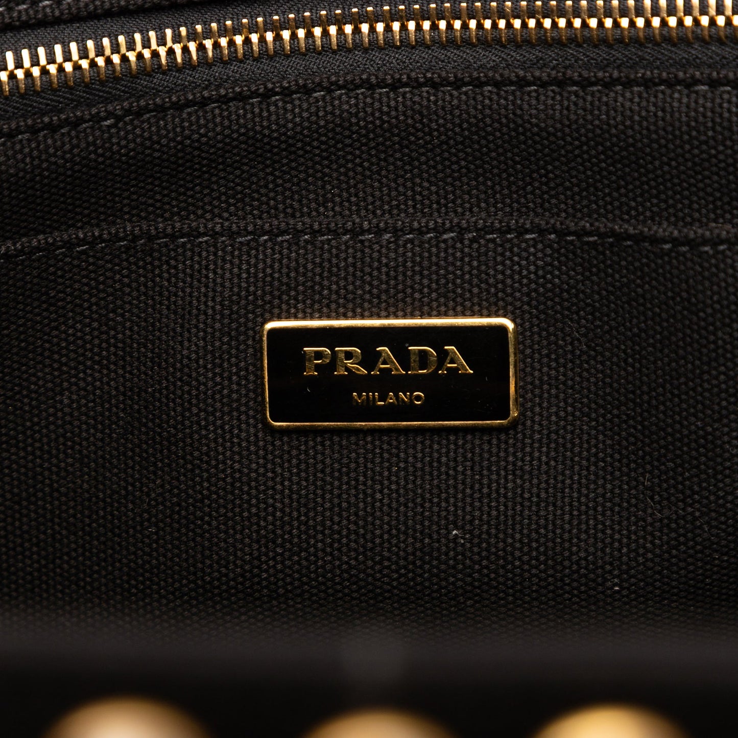Prada Medium Canvas Canapa Bijoux Satchel