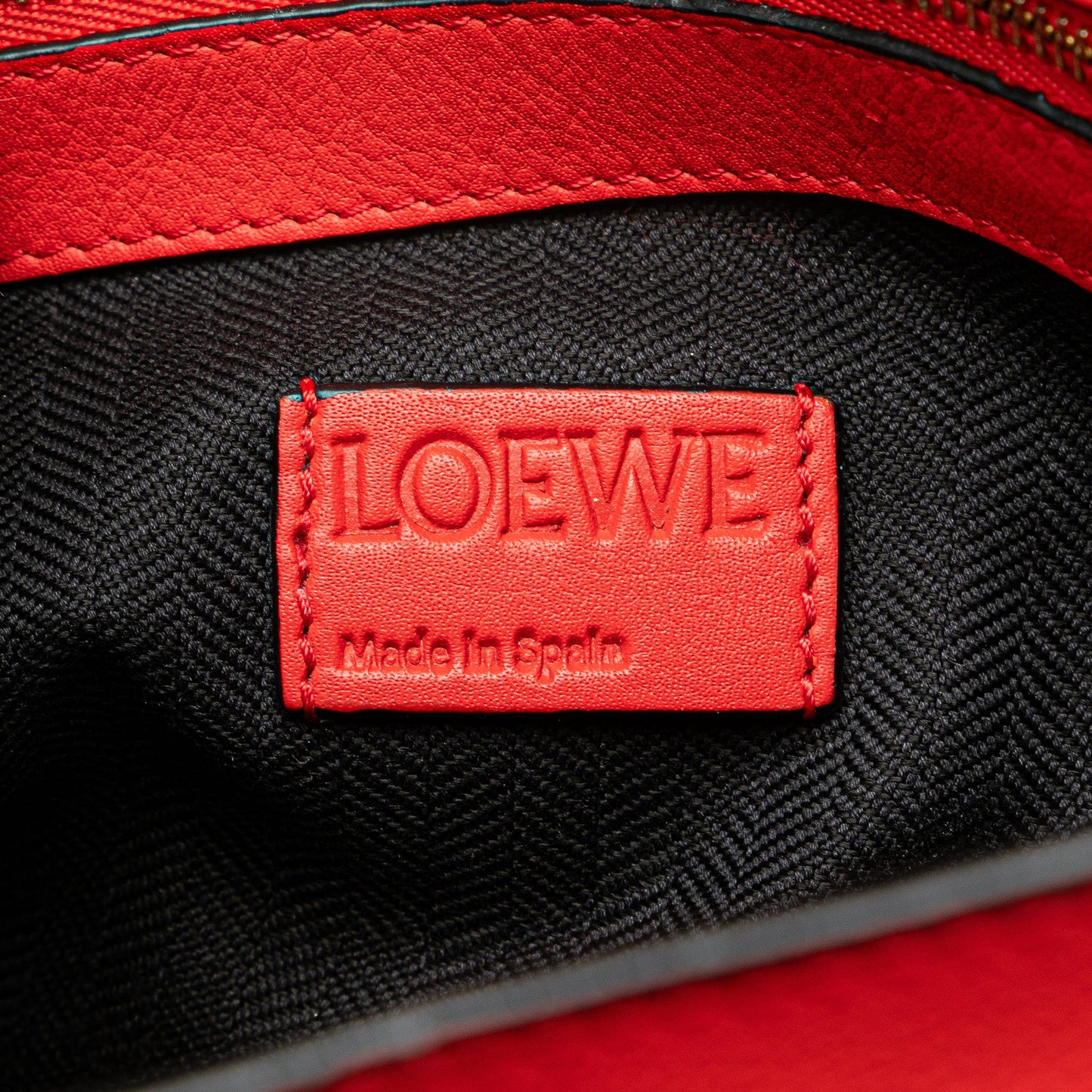 Loewe Leather Flamenco Knot Whipstitch Crossbody
