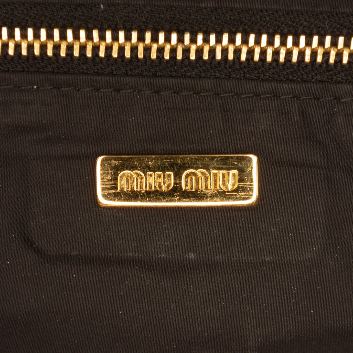 Miu Miu Patent Zip Handbag