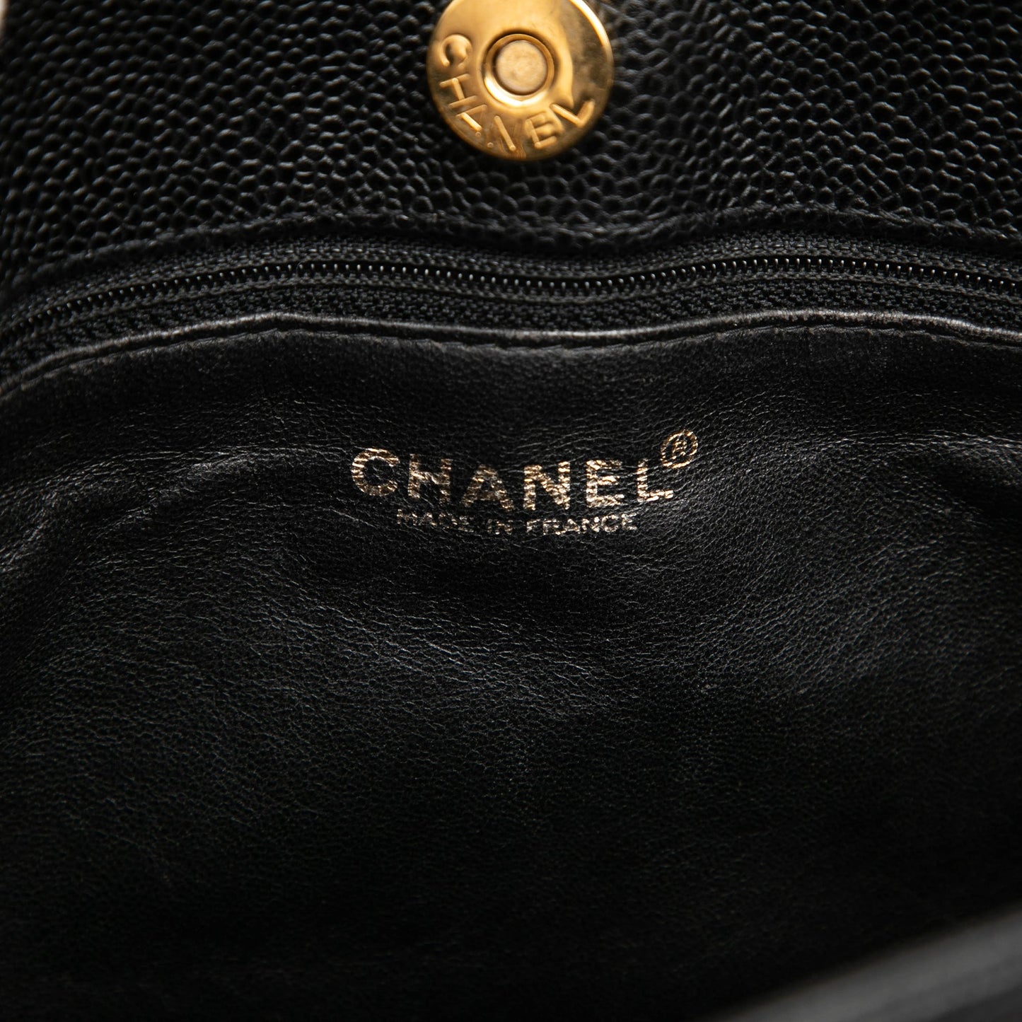 Chanel CC Caviar Chain Shopping Tote