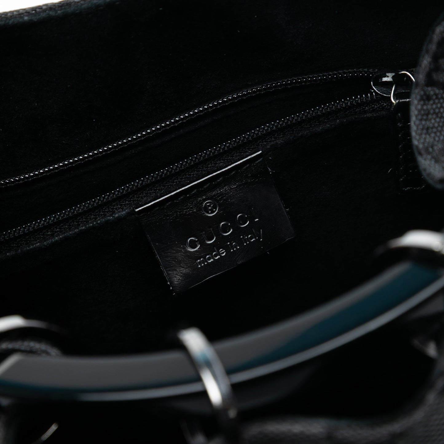 Gucci GG Canvas Resin Hoop Handle Bag