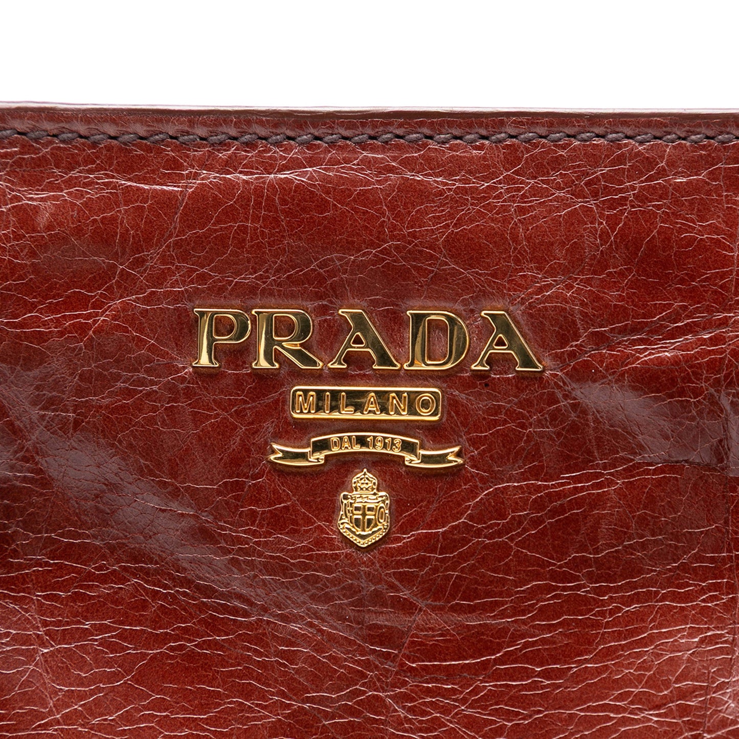 Prada Vitello Shine Open Convertible Tote