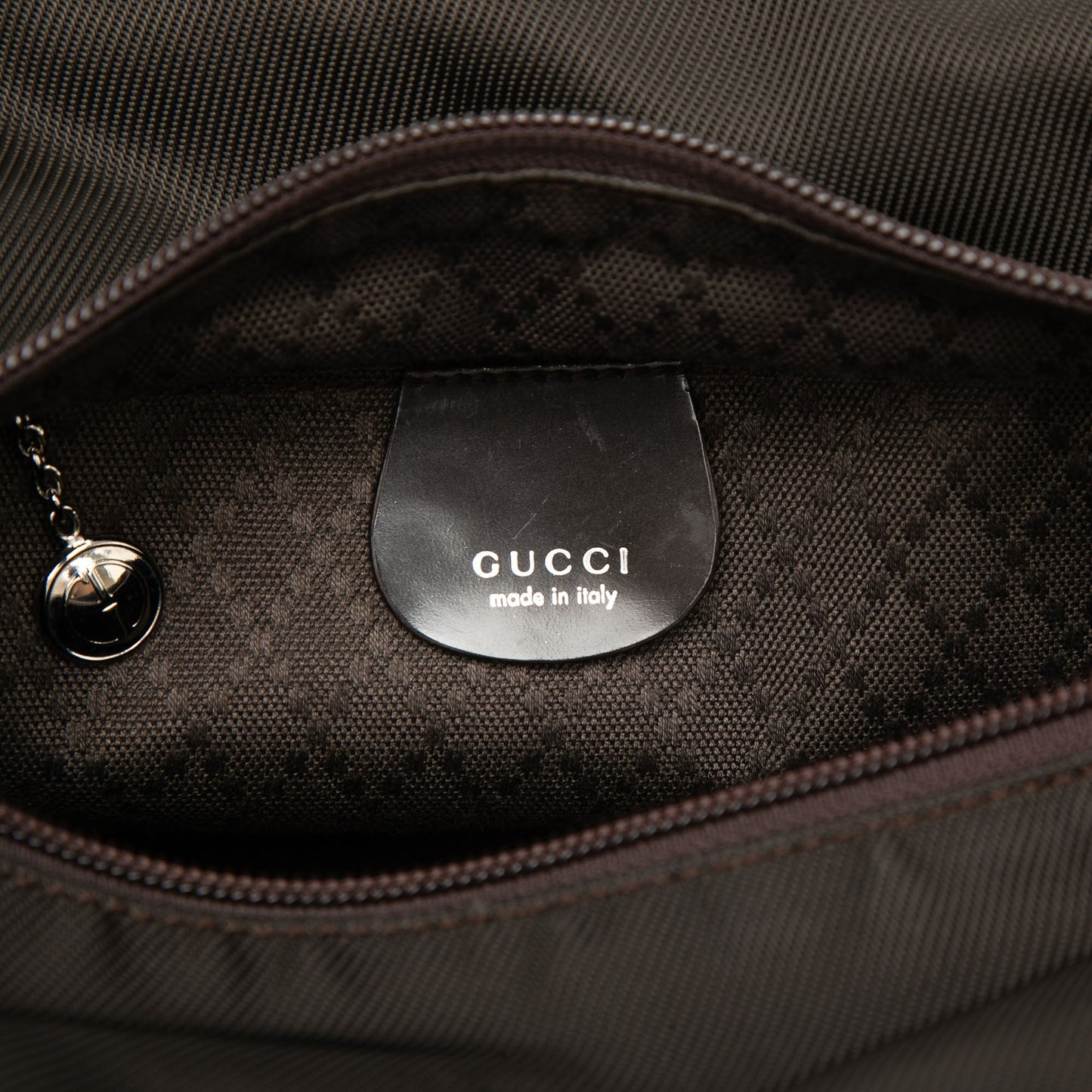 Gucci Nylon Bamboo Handbag