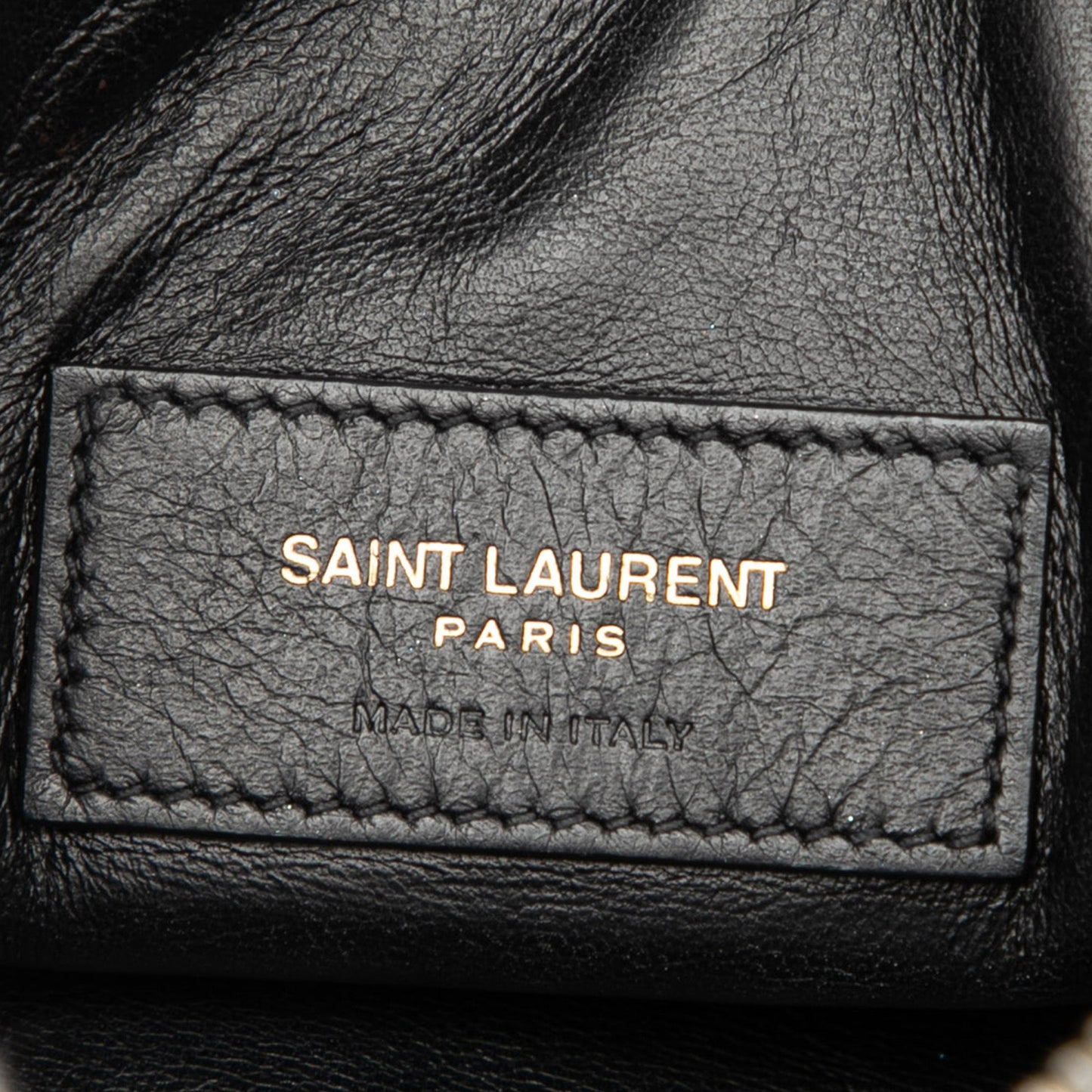 Saint Laurent Mini Quilted Lambskin Gaby Zippered Pouch