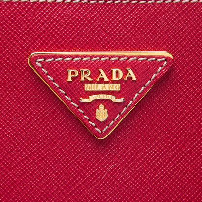 Prada Bicolor Saffiano Lux Satchel