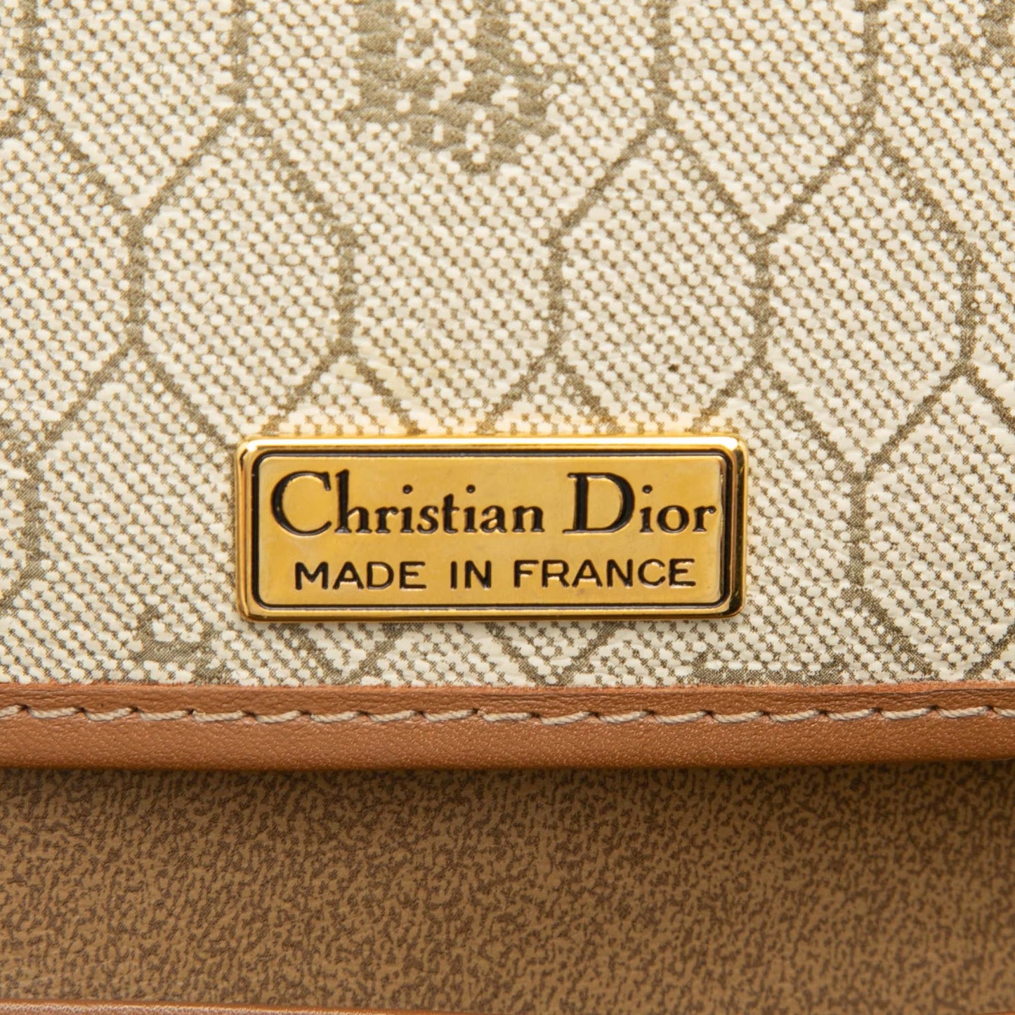 Dior Honeycomb Coated Canvas Chain Crossbody