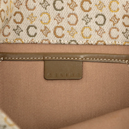 Celine C Macadam Canvas Flap Shoulder Bag