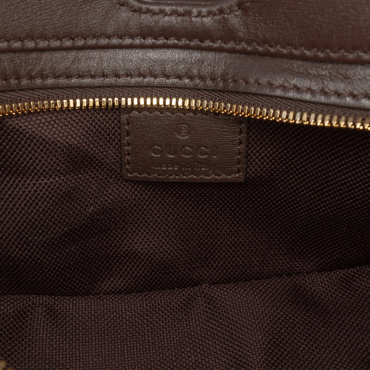 Gucci Mini GG Supreme Moon Side Web Shoulder Bag