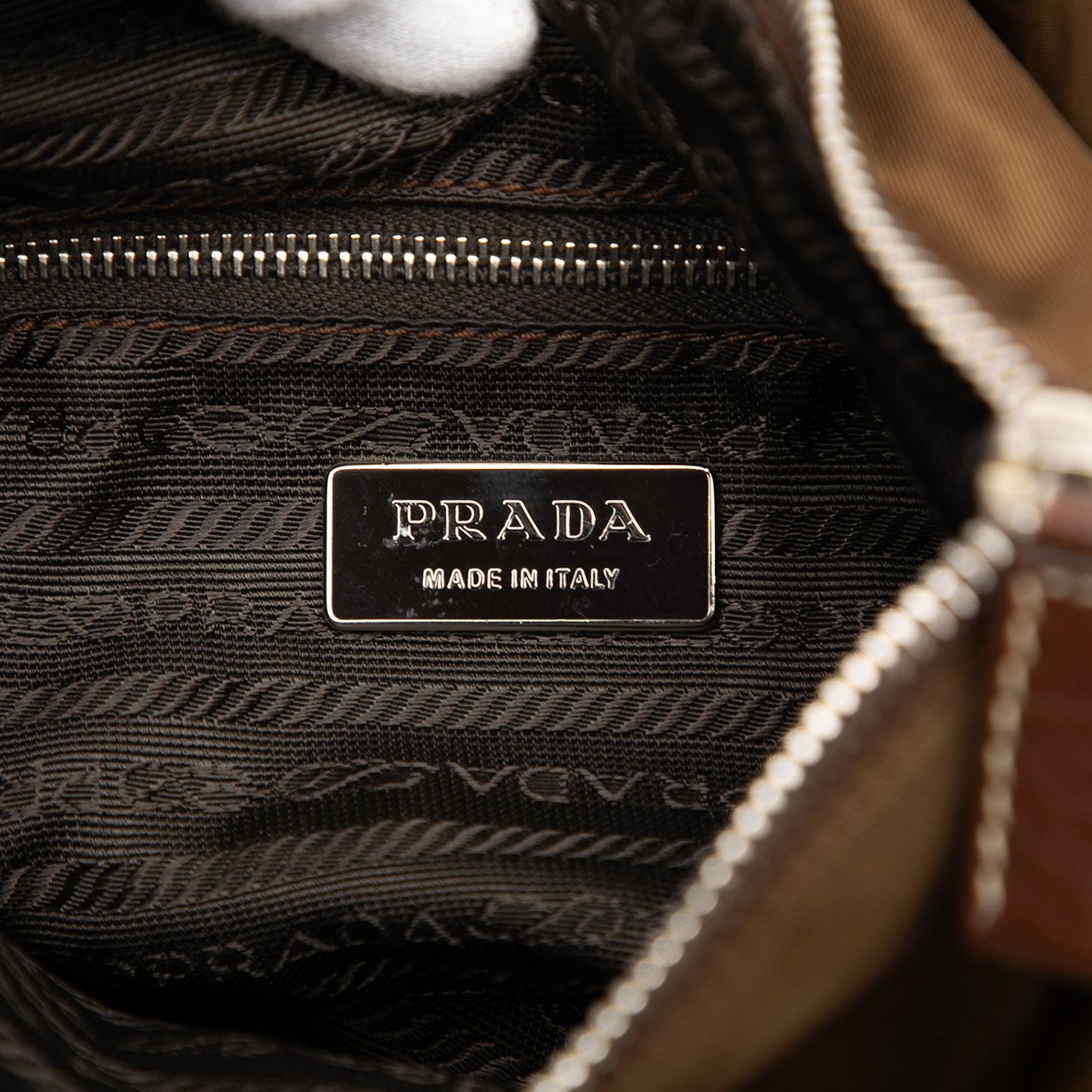 Prada Leather and Tessuto Shoulder Bag