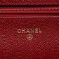 Chanel Quilted Caviar Golden Class Wallet On Chain