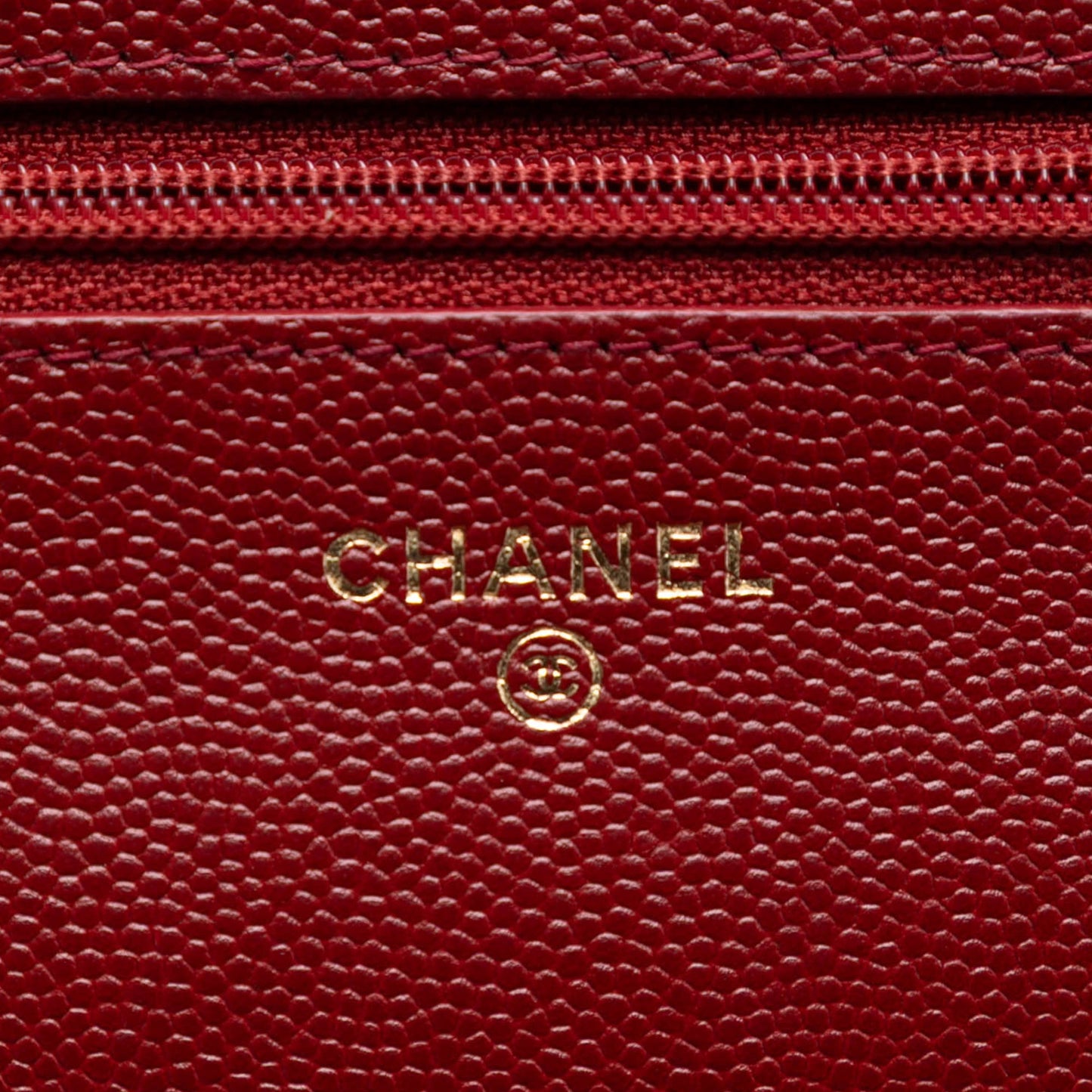 Chanel Quilted Caviar Golden Class Wallet On Chain