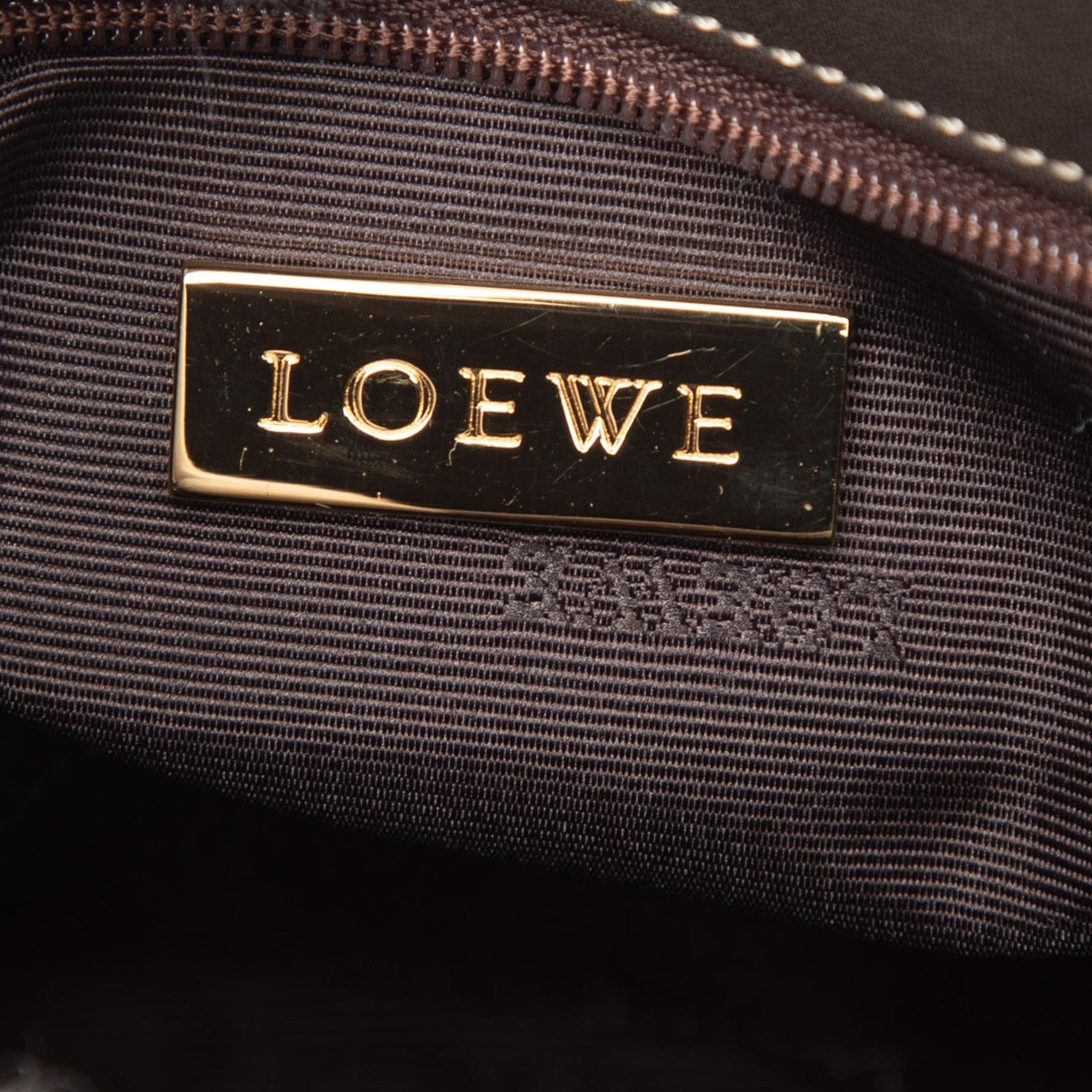 Loewe Anagram Suede and Calfskin Shoulder Bag