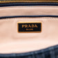 Prada Denim Gaufre Resin Chain Shoulder Bag