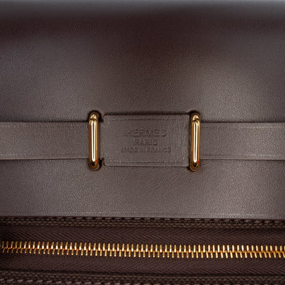 Hermès Military Toile and Vache Hunter Herbag Zip 20