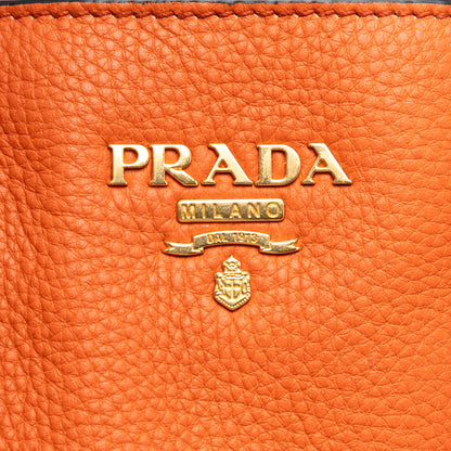 Prada Vitello Daino Open Convertible Tote