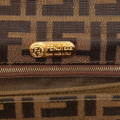 Fendi Zucca Canvas Shoulder Bag
