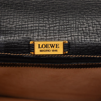 Loewe Textured Leather Barcelona Top Handle Bag
