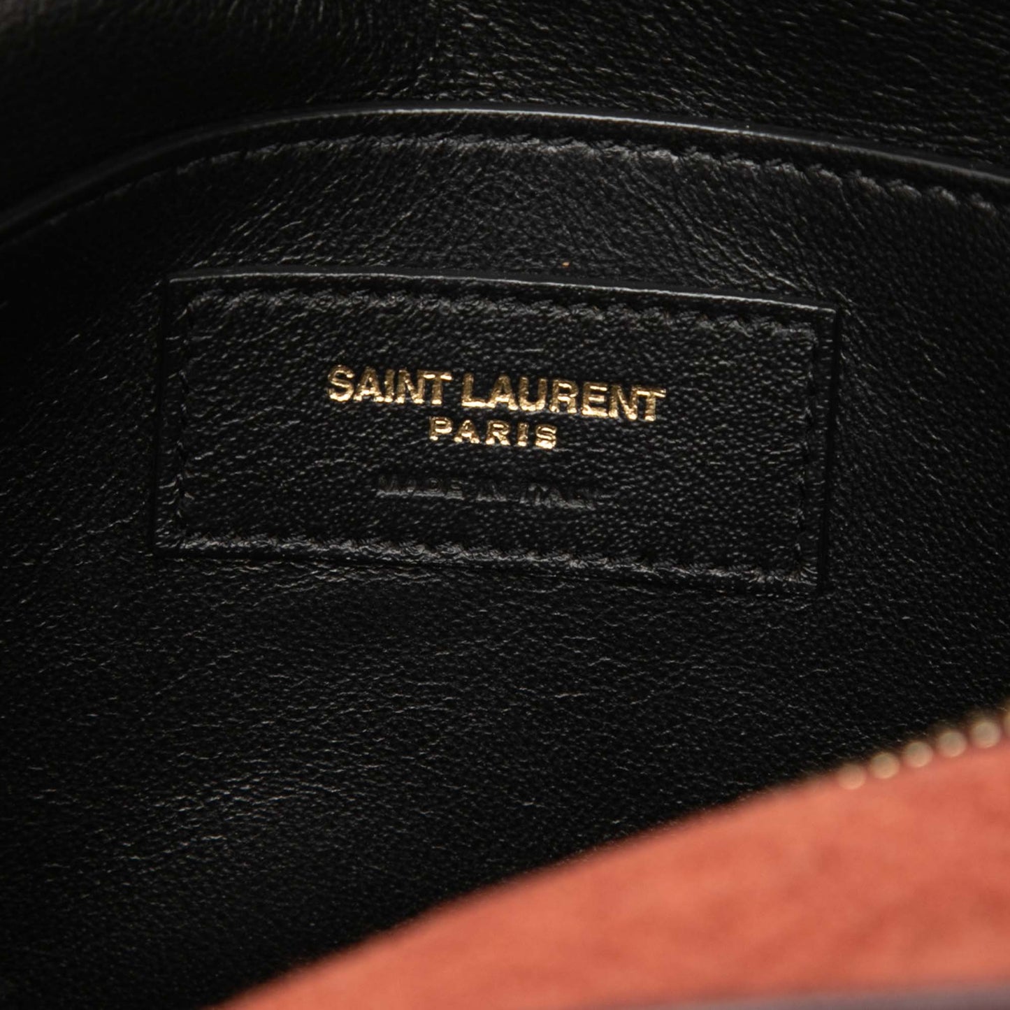 Saint Laurent Suede Monogram All Over Camera Bag