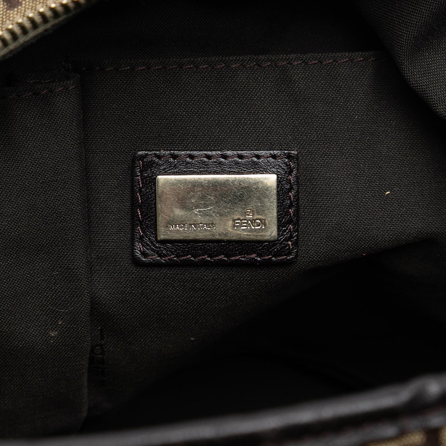 Fendi Zucchino Canvas Braided Hobo