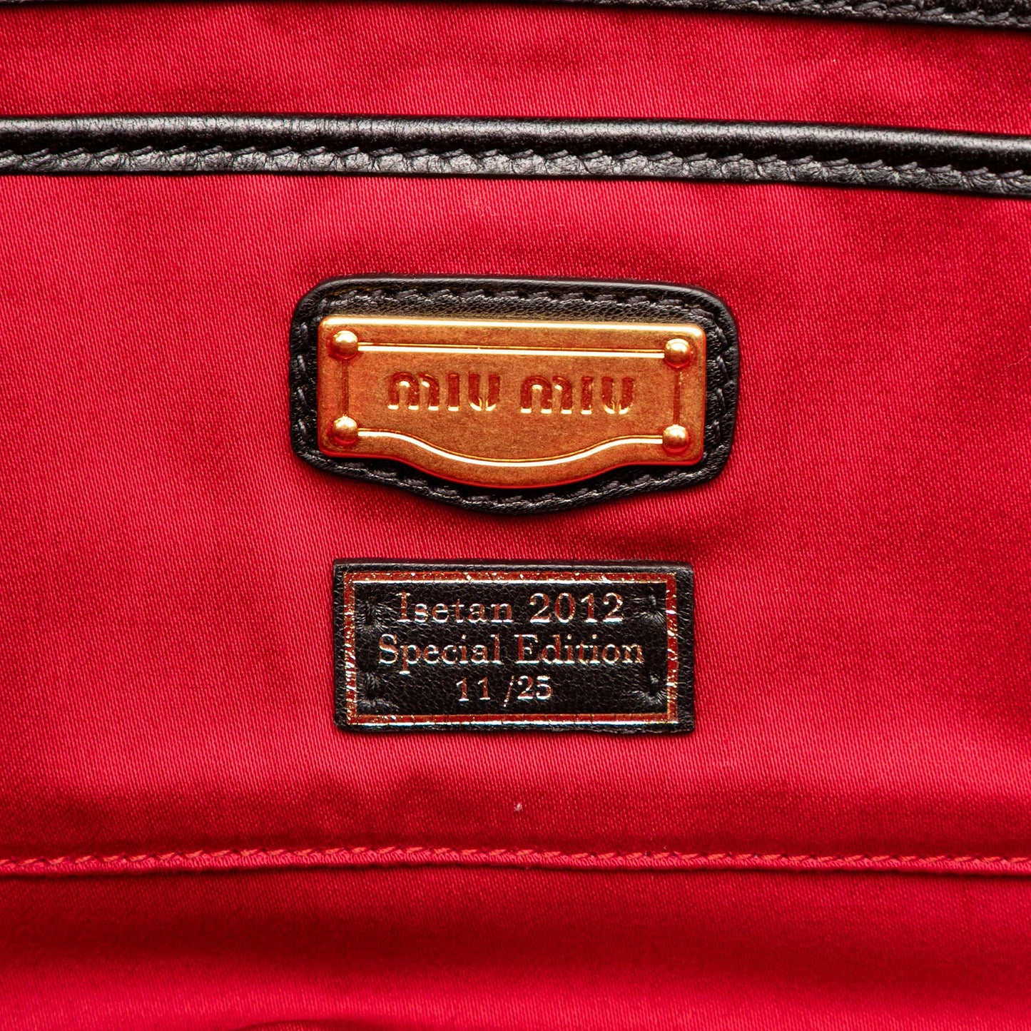 Miu Miu Limited Edition Matelasse Printed Canvas Handbag