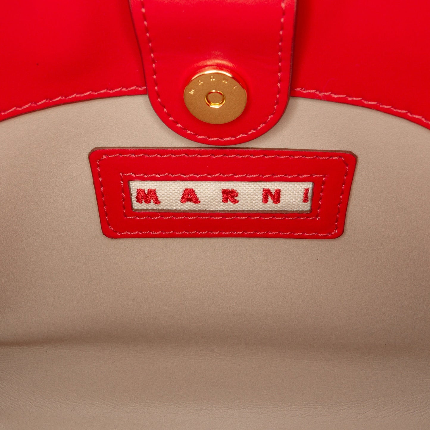 Marni Leather Trunk Reverse Crossbody