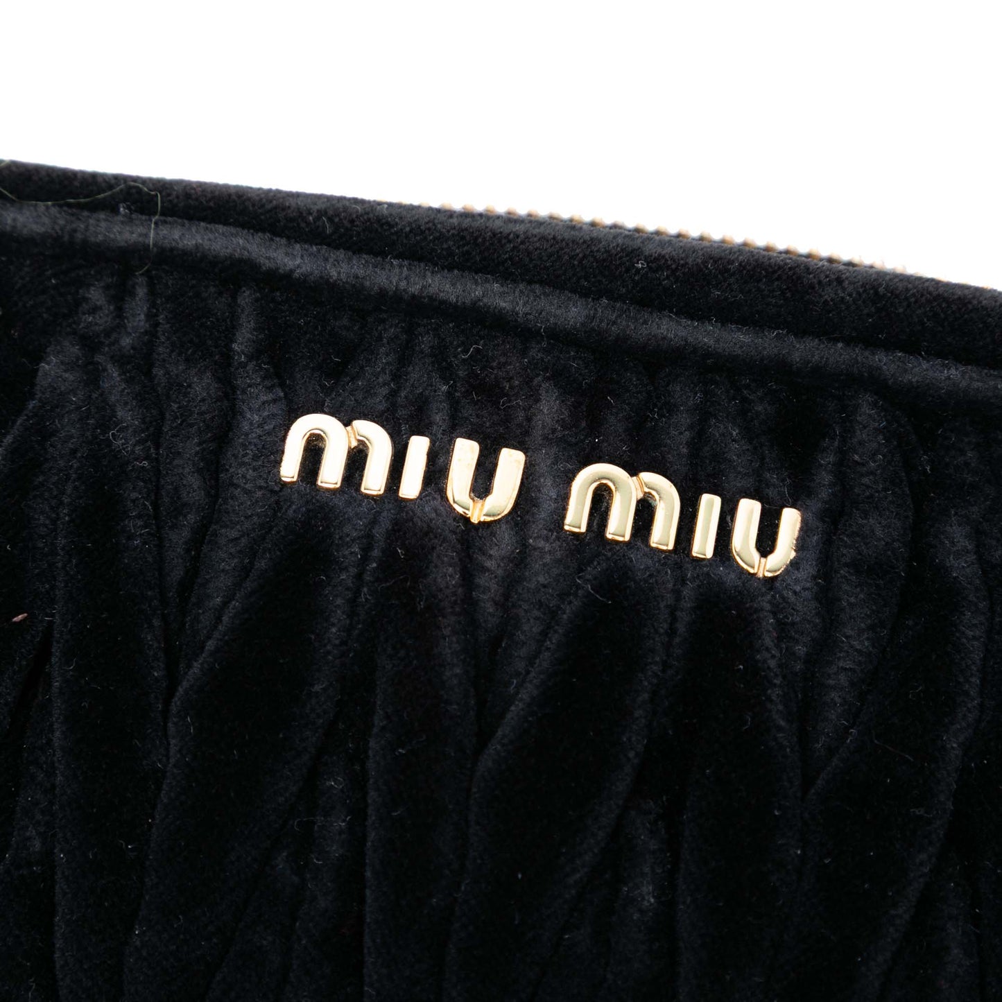 Miu Miu Matelasse Velvet Camera Crossbody