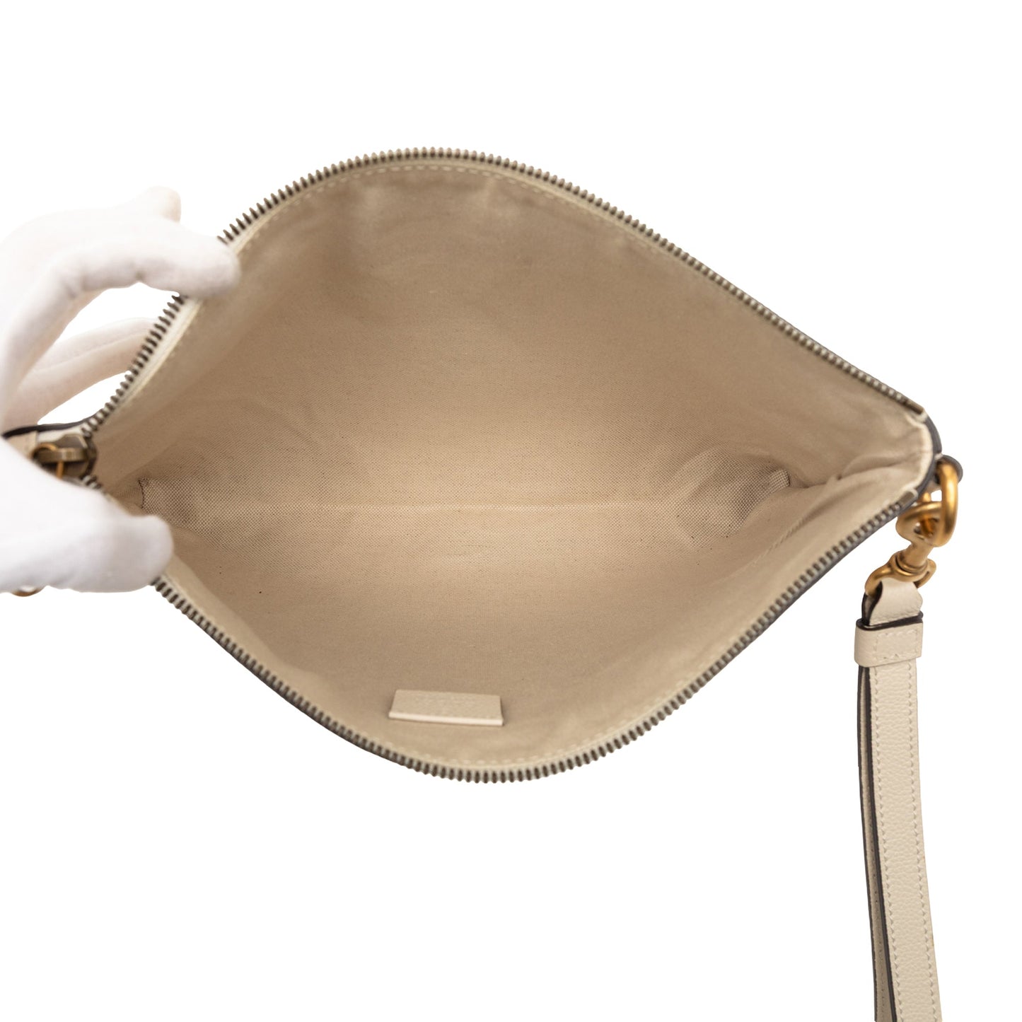 Gucci Leather Logo Clutch