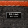 Prada Vitello Daino Embossed Logo Bauletto