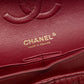 Chanel Medium Classic Chevron Calfskin Pleated Double Flap