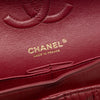 Chanel Medium Classic Chevron Calfskin Pleated Double Flap