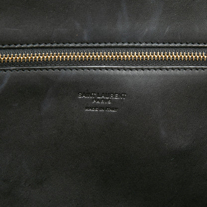 Saint Laurent Medium Raffia Panier Basket Shopper Tote