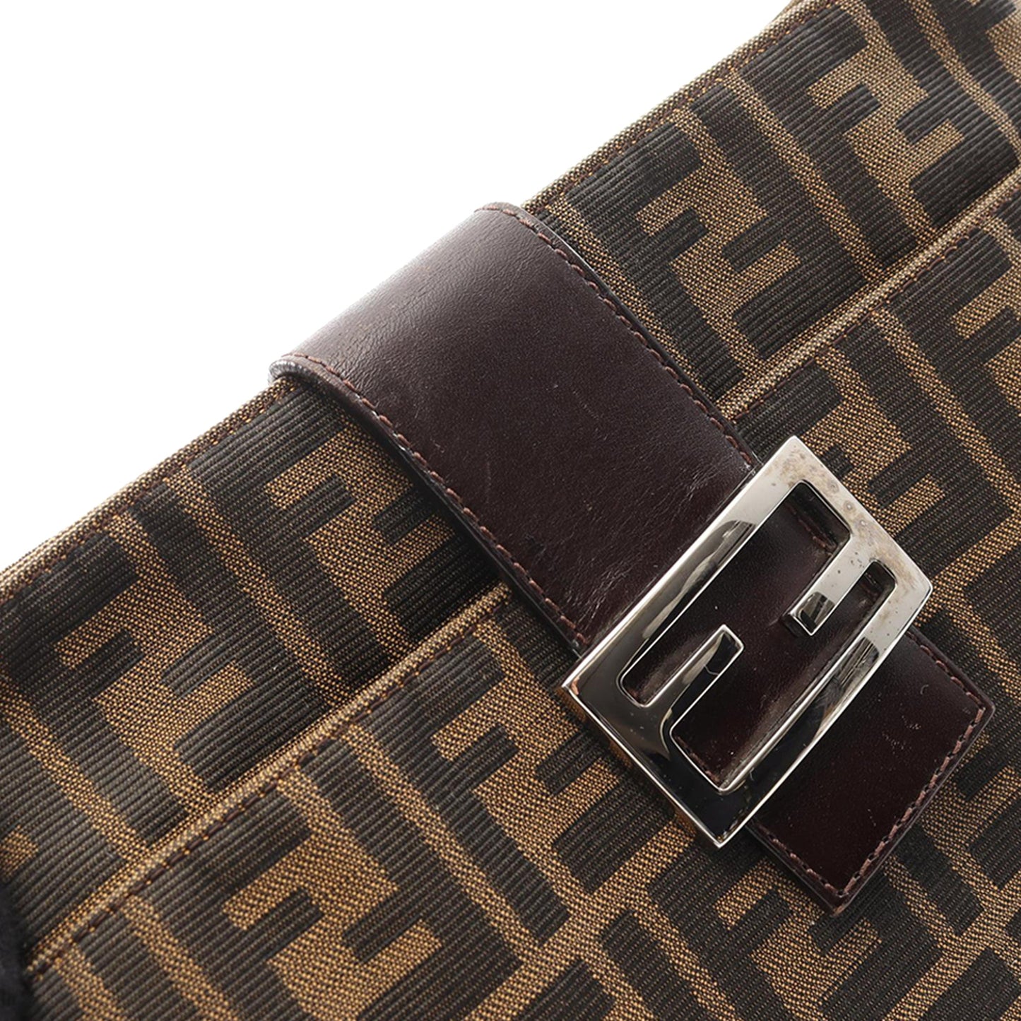 Fendi Canvas Zucca Shoulder Bag