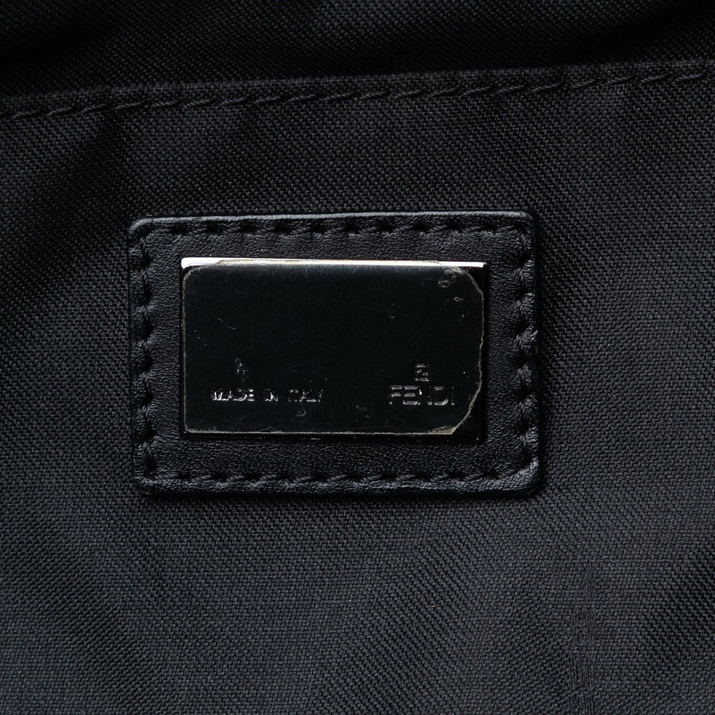 Fendi Medium Zucchino Canvas Roll Tote