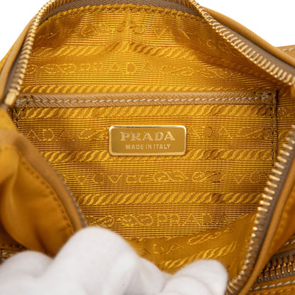 Prada Saffiano Trimmed Tessuto Handbag