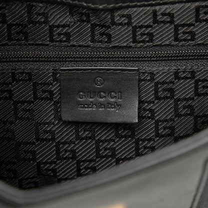 Gucci Bicolor Canvas and Calfskin Shoulder Bag