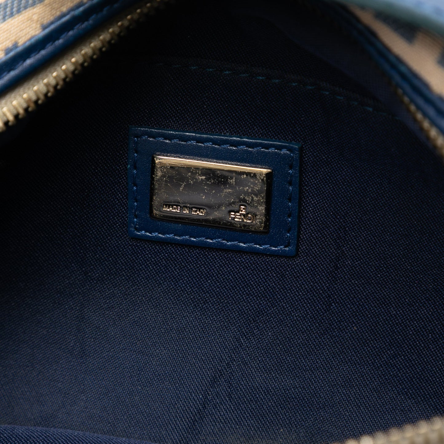 Fendi Zucchino Canvas Chef Pocket Shoulder Bag